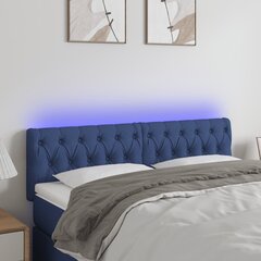 Sängynpääty LED-valolla, sininen, 160x7x78/88cm hinta ja tiedot | Sängyt | hobbyhall.fi