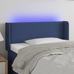 Sängynpääty LED-valolla, sininen, 93x16x78/88cm hinta ja tiedot | Sängyt | hobbyhall.fi