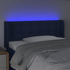 Sängynpääty LED-valolla, sininen, 103x16x78/88cm hinta ja tiedot | Sängyt | hobbyhall.fi