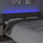 Sängynpääty LED-valolla, kangas, 183x16x78/88cm, taupe väri hinta ja tiedot | Sängyt | hobbyhall.fi