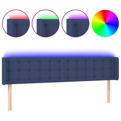 Sängynpääty LED-valolla, sininen, 183x16x78/88cm hinta ja tiedot | Sängyt | hobbyhall.fi