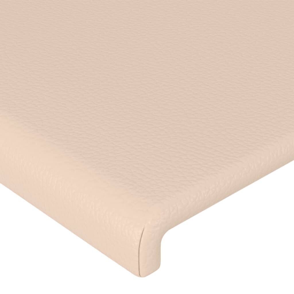 Sängynpääty vidaXL LEDillä, beige hinta ja tiedot | Sängyt | hobbyhall.fi