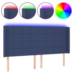 Sängynpääty LED-valolla, sininen, 163x16x118/128cm hinta ja tiedot | Sängyt | hobbyhall.fi