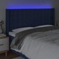 Sängynpääty LED-valolla, sininen, 163x16x118/128cm hinta ja tiedot | Sängyt | hobbyhall.fi