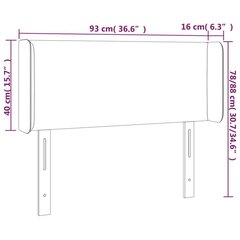 Sängynpääty vidaXL, ruskea hinta ja tiedot | Sängyt | hobbyhall.fi