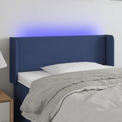 Sängynpääty LED-valolla, sininen, 103x16x78/88cm hinta ja tiedot | Sängyt | hobbyhall.fi