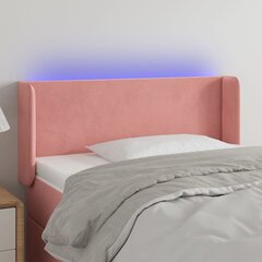 Sängynpääty LED-valolla, pinkki, 83x16x78/88cm hinta ja tiedot | Sängyt | hobbyhall.fi