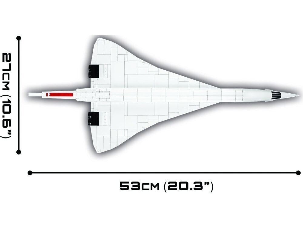 COBI - Muovirakennussarja Concorde G-BBDG, 1/95, 1917 hinta ja tiedot | LEGOT ja rakennuslelut | hobbyhall.fi