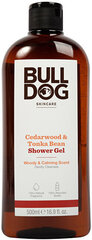 Suihkugeeli Bulldog Cedarwood &amp; Tonka Bean, 500 ml hinta ja tiedot | Suihkusaippuat ja suihkugeelit | hobbyhall.fi