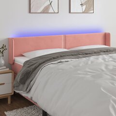 Sängynpääty LED-valolla, pinkki, 163x16x78/88 cm hinta ja tiedot | Sängyt | hobbyhall.fi