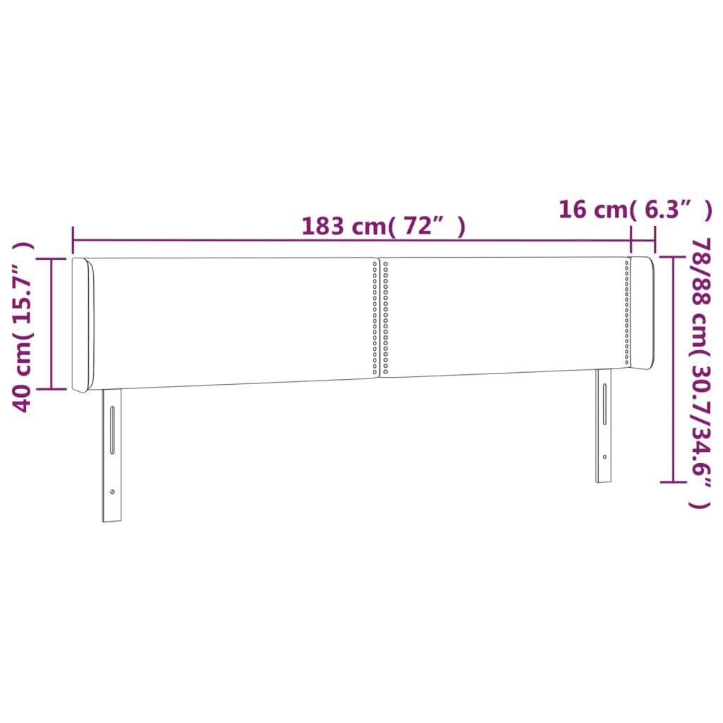 Sängynpääty vidaXL, beige hinta ja tiedot | Sängyt | hobbyhall.fi