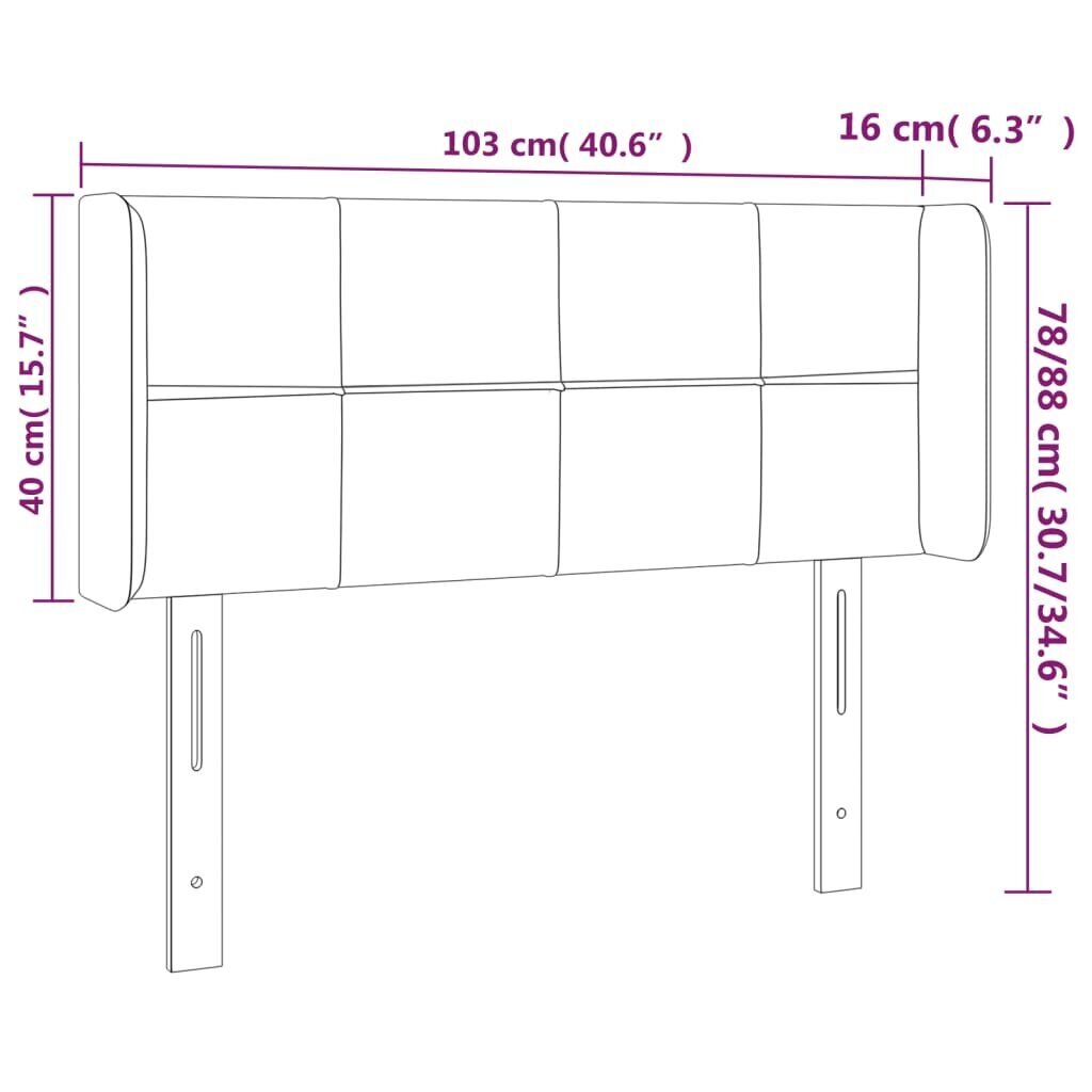 Sängynpääty vidaXL, vihreä hinta ja tiedot | Sängyt | hobbyhall.fi