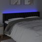 Sängynpääty LED-valolla, musta, 183x16x78/88cm hinta ja tiedot | Sängyt | hobbyhall.fi