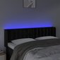 Sängynpääty LED-valolla, musta, 147x16x78/88cm hinta ja tiedot | Sängyt | hobbyhall.fi