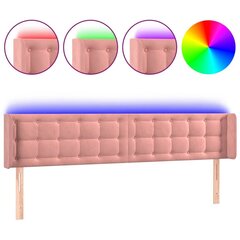 Sängynpääty LED-valolla, pinkki, 163x16x78/88 cm hinta ja tiedot | Sängyt | hobbyhall.fi