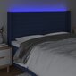 Sängynpääty LED-valolla, sininen, 163x16x118/128cm hinta ja tiedot | Sängyt | hobbyhall.fi