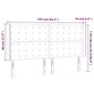 Sängynpääty LED-valolla, tummanruskea, 163x16x118/128cm hinta ja tiedot | Sängyt | hobbyhall.fi