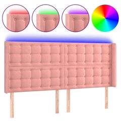 Sängynpääty LED-valolla, pinkki, 203x16x118/128cm hinta ja tiedot | Sängyt | hobbyhall.fi