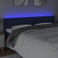 Sängynpääty LED-valolla, sininen, 203x16x78/88cm hinta ja tiedot | Sängyt | hobbyhall.fi