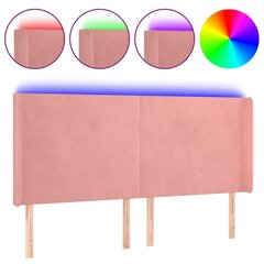 Sängynpääty LED-valolla, pinkki, 183x16x118/128cm hinta ja tiedot | Sängyt | hobbyhall.fi