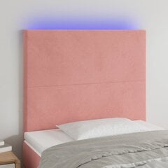 Sängynpääty LED-valolla, pinkki, 100x5x118/128cm hinta ja tiedot | Sängyt | hobbyhall.fi