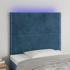 Sängynpääty LED-valolla, tummansininen 90x5x118/128cm hinta ja tiedot | Sängyt | hobbyhall.fi