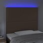 Sängynpääty LED-valolla, ruskea, 90x5x118/128 cm hinta ja tiedot | Sängyt | hobbyhall.fi