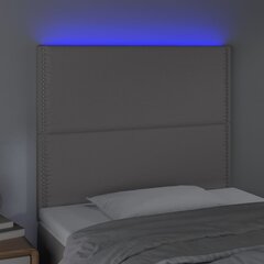 Sängynpääty LED-valolla, harmaa, 100x5x118/128cm hinta ja tiedot | Sängyt | hobbyhall.fi