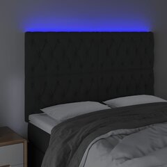 Sängynpääty LED-valolla, musta, 160x7x118/128cm hinta ja tiedot | Sängyt | hobbyhall.fi