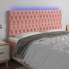 Sängynpääty LED-valolla, pinkki, 100x7x118/128cm hinta ja tiedot | Sängyt | hobbyhall.fi