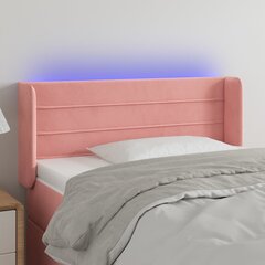 Sängynpääty LED-valolla, pinkki, 103x16x78/88cm hinta ja tiedot | Sängyt | hobbyhall.fi