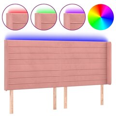 Sängynpääty LED-valolla, pinkki, 163x16x118/128cm hinta ja tiedot | Sängyt | hobbyhall.fi