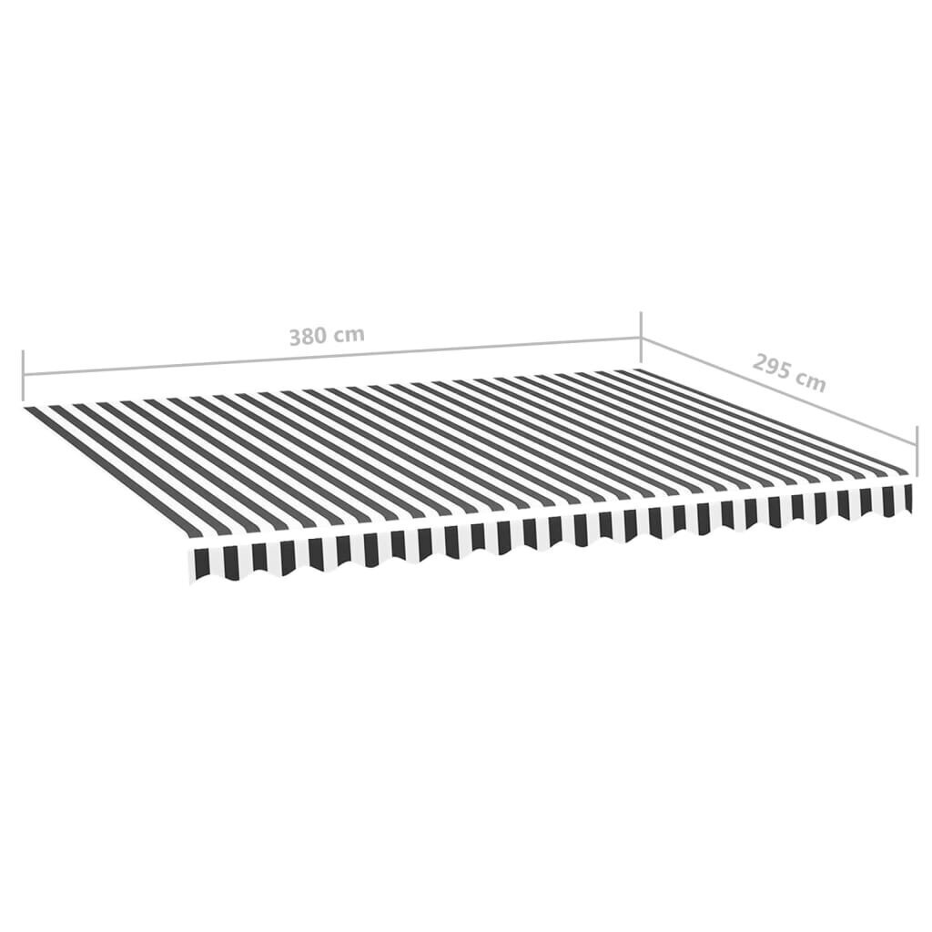 Markiisin vaihtokangas, 4x3 m, harmaa hinta ja tiedot | Aurinkovarjot ja markiisit | hobbyhall.fi