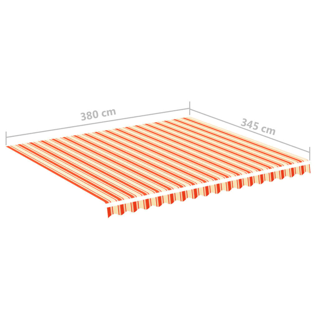 Markiisin vaihtokangas, 3,8x3,45 m hinta ja tiedot | Aurinkovarjot ja markiisit | hobbyhall.fi