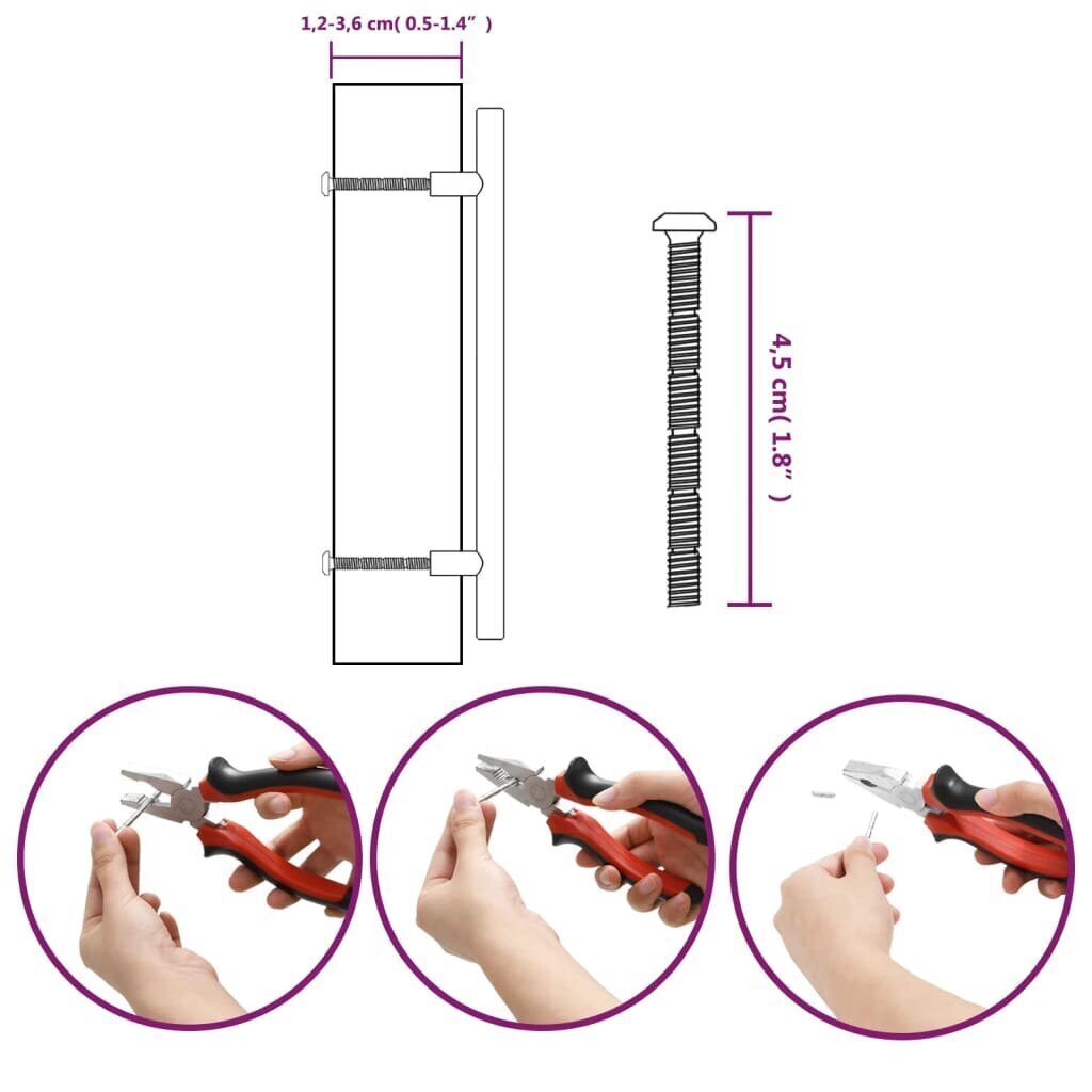 Kaapin kahva vidaXL, 160 mm, kulta hinta ja tiedot | Kahvat huonekaluihin | hobbyhall.fi