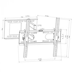 ART AR-81 32-60" hinta ja tiedot | TV-seinätelineet | hobbyhall.fi