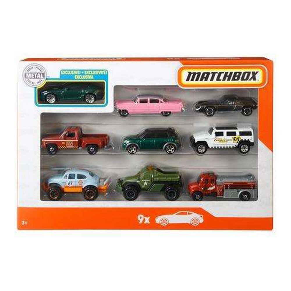 Matchbox-autosetti 9kpl hinta ja tiedot | Poikien lelut | hobbyhall.fi