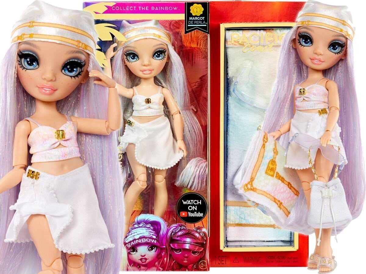 Rainbow High Tyynenmeren rannikko Margot de Perla Fashion Doll 578406 hinta ja tiedot | Tyttöjen lelut | hobbyhall.fi