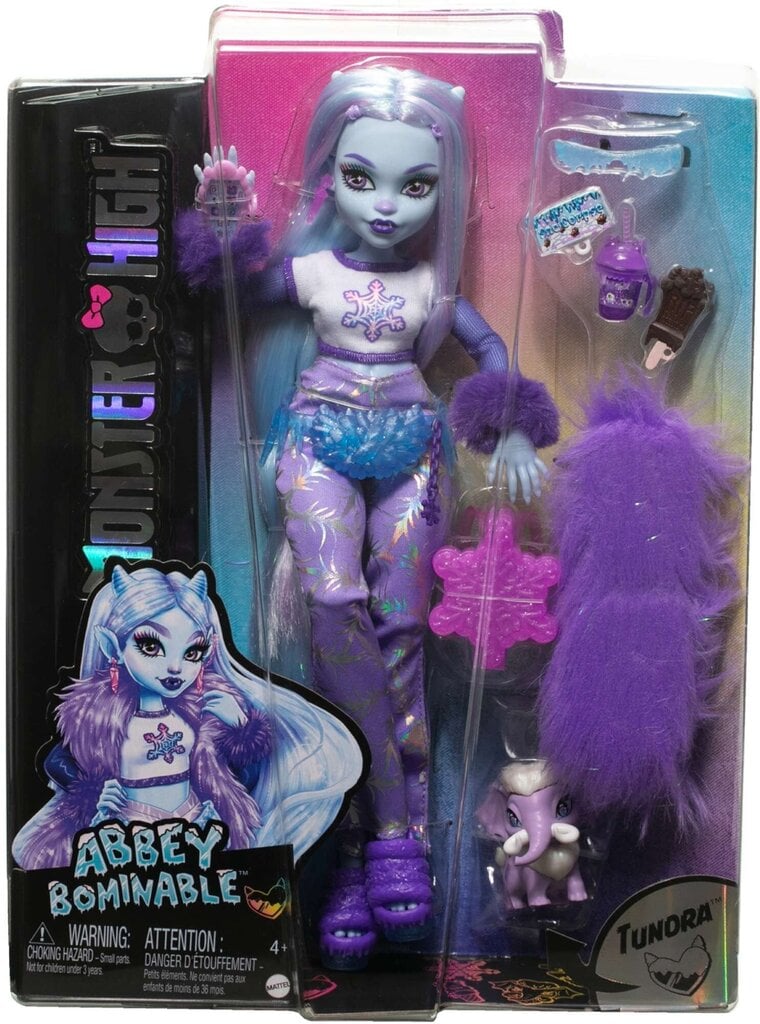 Nukke tarvikkeineen Monster High Abbey Bominable, 30 cm hinta ja tiedot | Tyttöjen lelut | hobbyhall.fi