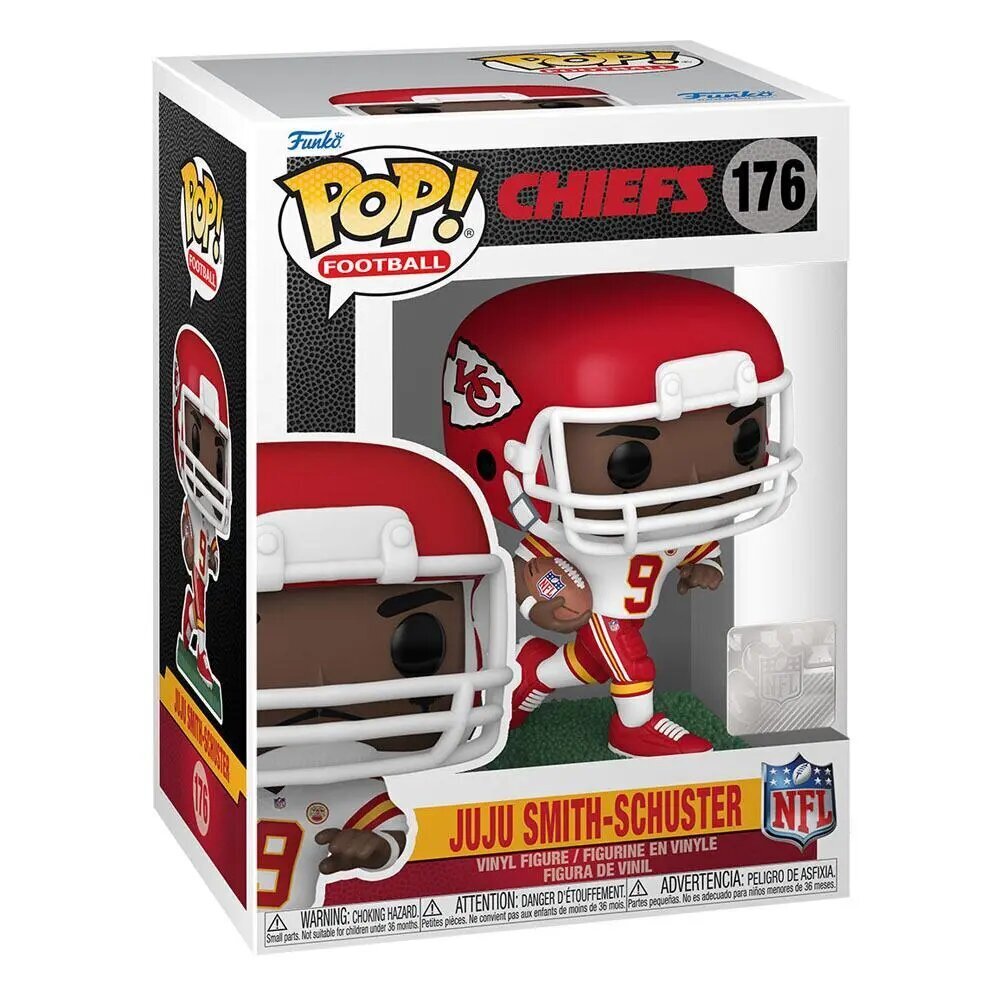 NFL-POP! Urheilu-vinyylihahmo Chiefs - JuJu Smith-Schuster (pois) 9 cm hinta ja tiedot | Poikien lelut | hobbyhall.fi