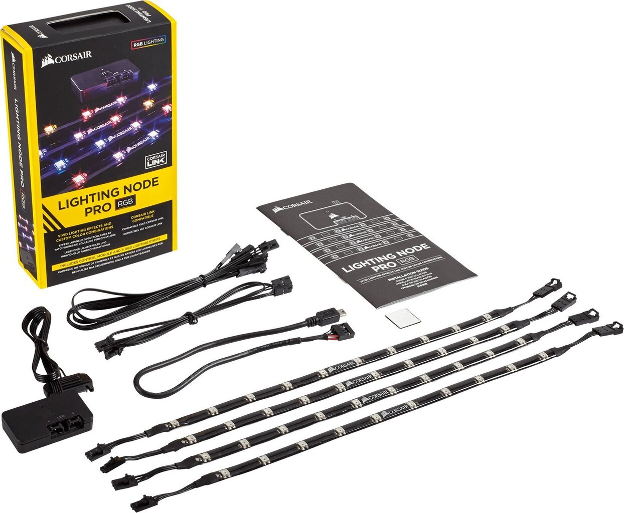 Corsair Lighting Node Pro USB 2.0 RGB LED (CL-9011109-WW) hinta ja tiedot | Koteloiden lisätarvikkeet | hobbyhall.fi