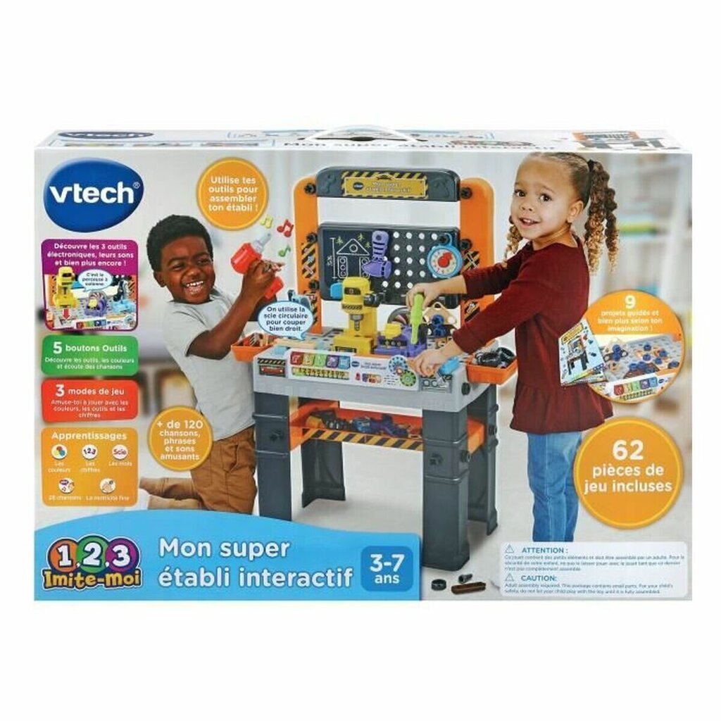 Lelutyökalusarja Vtech, 62 d. hinta ja tiedot | Poikien lelut | hobbyhall.fi