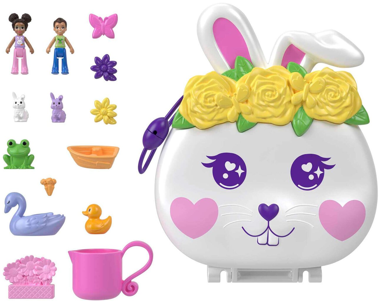 Leikkisetti Polly Pocket Flower Garden Bunny hinta ja tiedot | Tyttöjen lelut | hobbyhall.fi