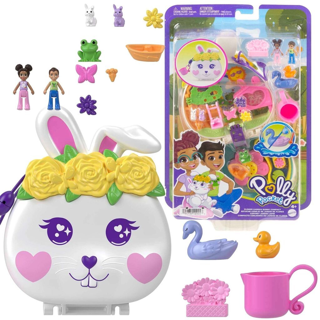 Leikkisetti Polly Pocket Flower Garden Bunny hinta ja tiedot | Tyttöjen lelut | hobbyhall.fi