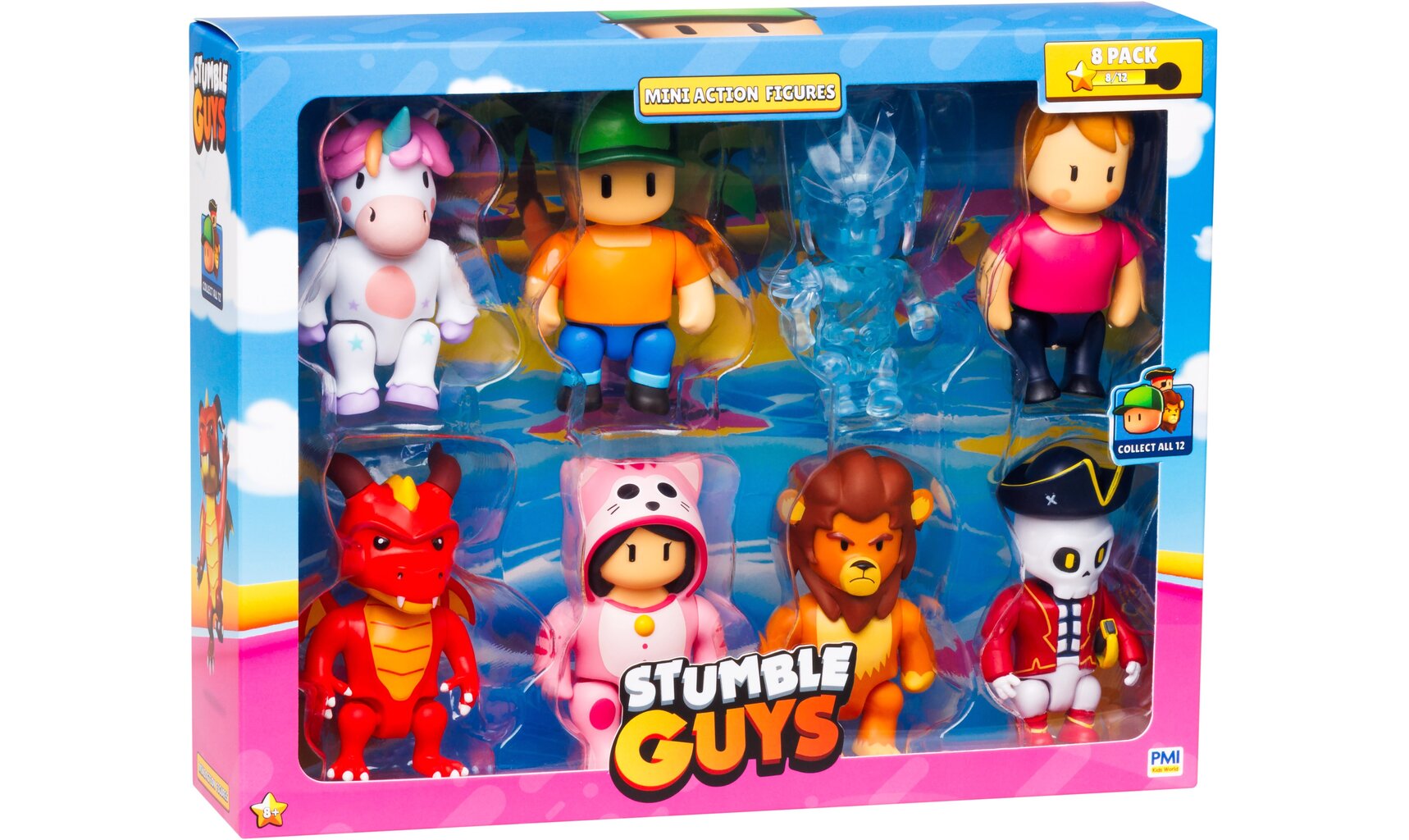 Supbuzz Stumble Guys S1 MiniAc -figuuri, 8 kpl hinta ja tiedot | Poikien lelut | hobbyhall.fi