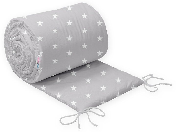 Pehmeä sängynpäällinen Babymam, 360x30 cm, harmaa/valkoinen hinta ja tiedot | Lasten turvallisuus | hobbyhall.fi