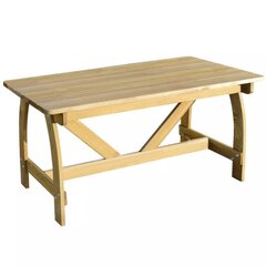 Puutarhapöytä, ruskea hinta ja tiedot | Puutarhapöydät | hobbyhall.fi