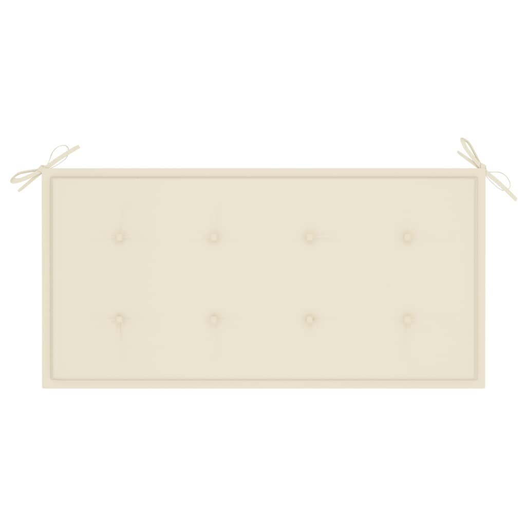 Tyyny puutarhapenkille, beige, 100x50x4cm hinta ja tiedot | Istuintyynyt, pehmusteet ja päälliset | hobbyhall.fi