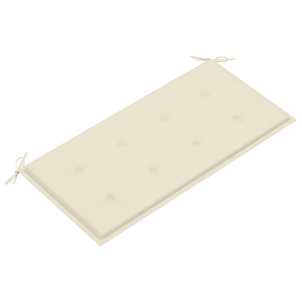 Tyyny puutarhapenkille, beige, 100x50x4cm hinta ja tiedot | Istuintyynyt, pehmusteet ja päälliset | hobbyhall.fi