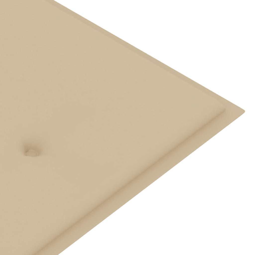 Tyyny puutarhapenkille, beige, 180x50x4cm hinta ja tiedot | Istuintyynyt, pehmusteet ja päälliset | hobbyhall.fi